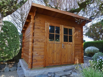 Piccola casa in legno 2,2×2,2 (34mm) con porta doppia MONOFALDA C2222PDM фото